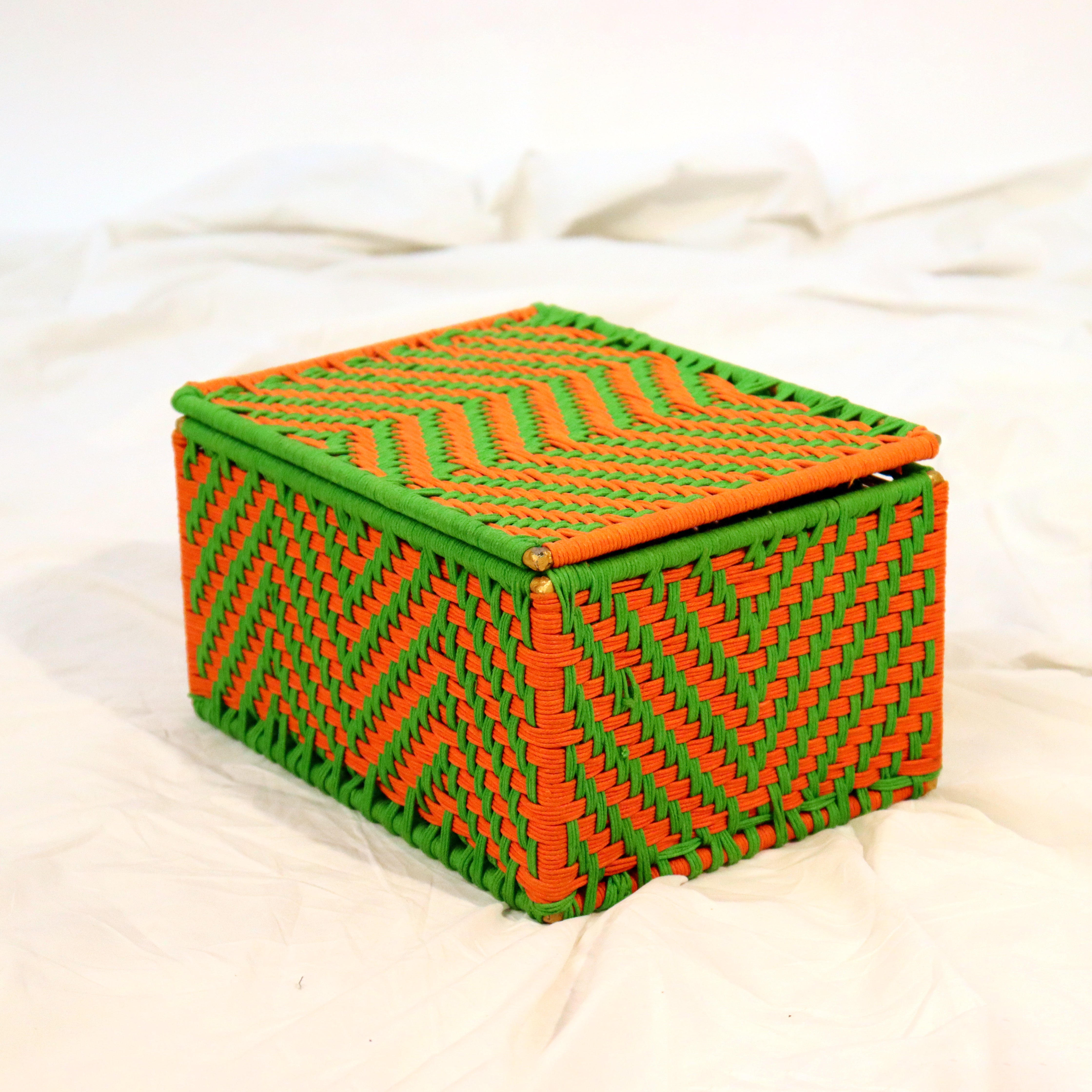 Traditional Thai Storage Box - Handcrafted Lanna Woven Style main image 0