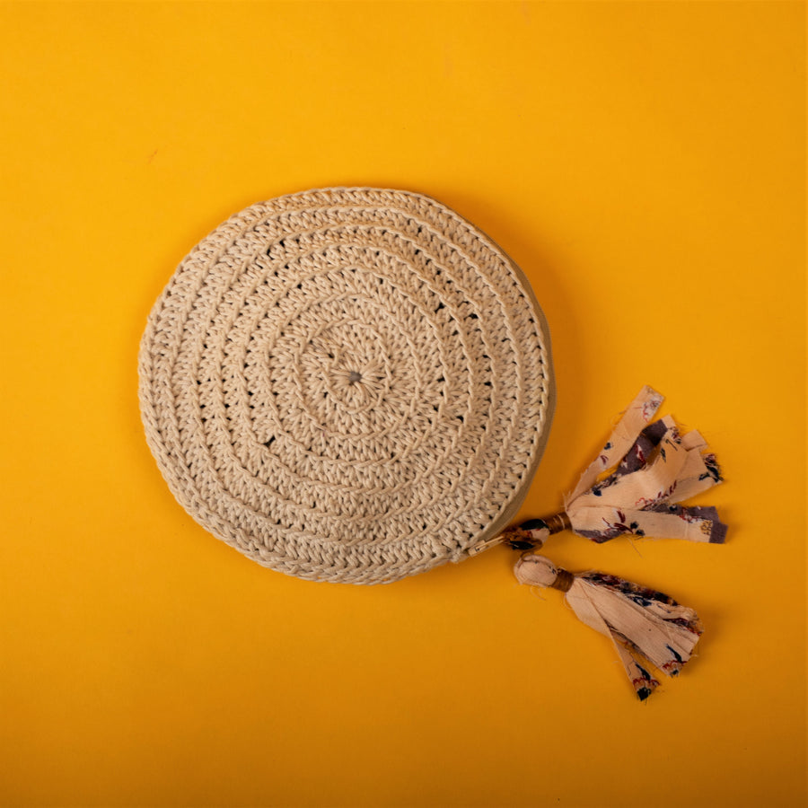 Miniature Round Crochet Pouch