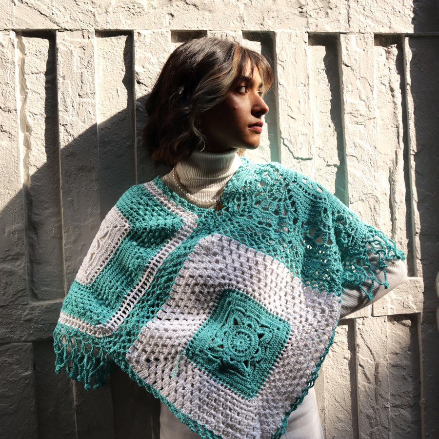 Sunny Days Crochet Poncho