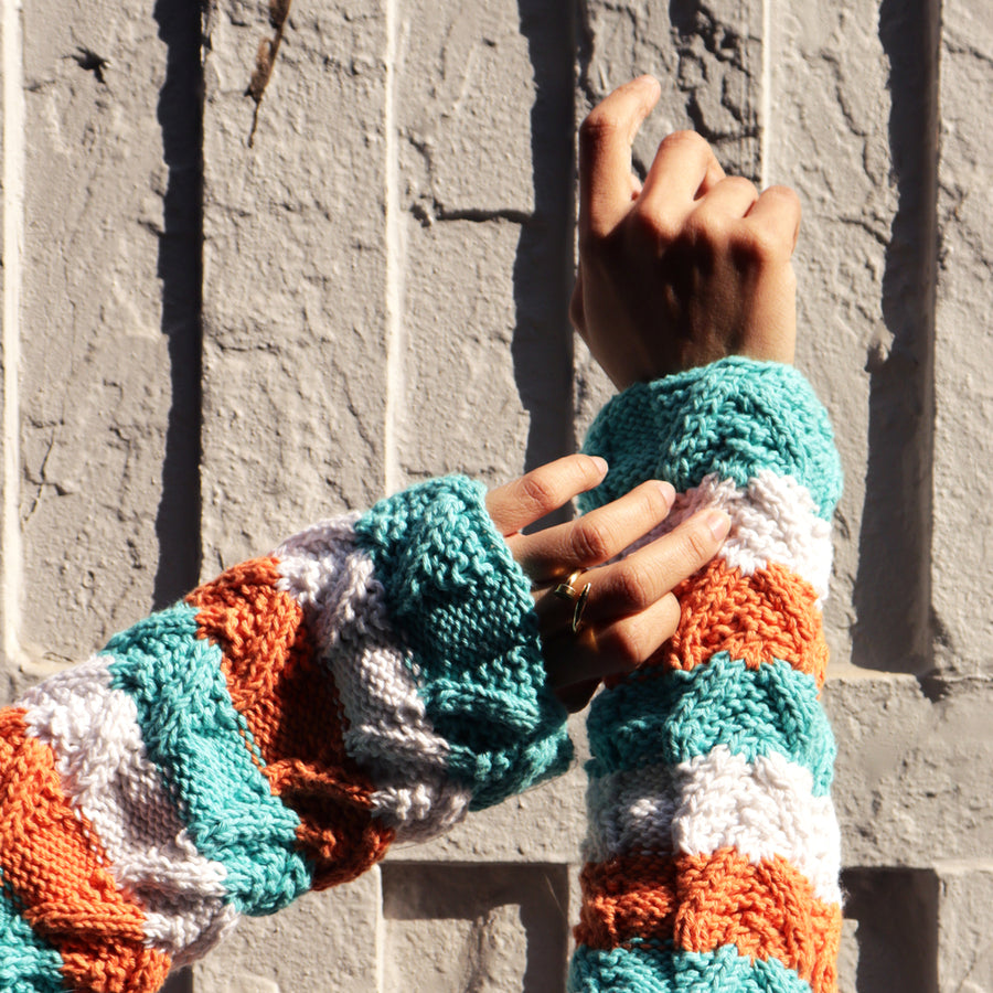 Striped Crochet Cardigan