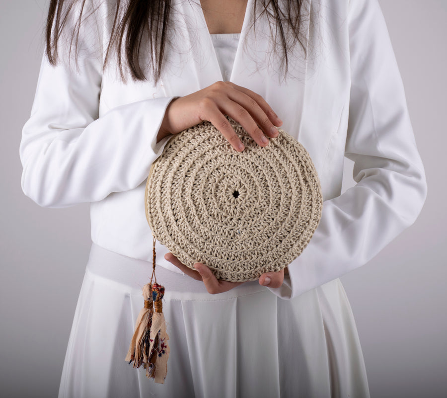 Miniature Round Crochet Pouch