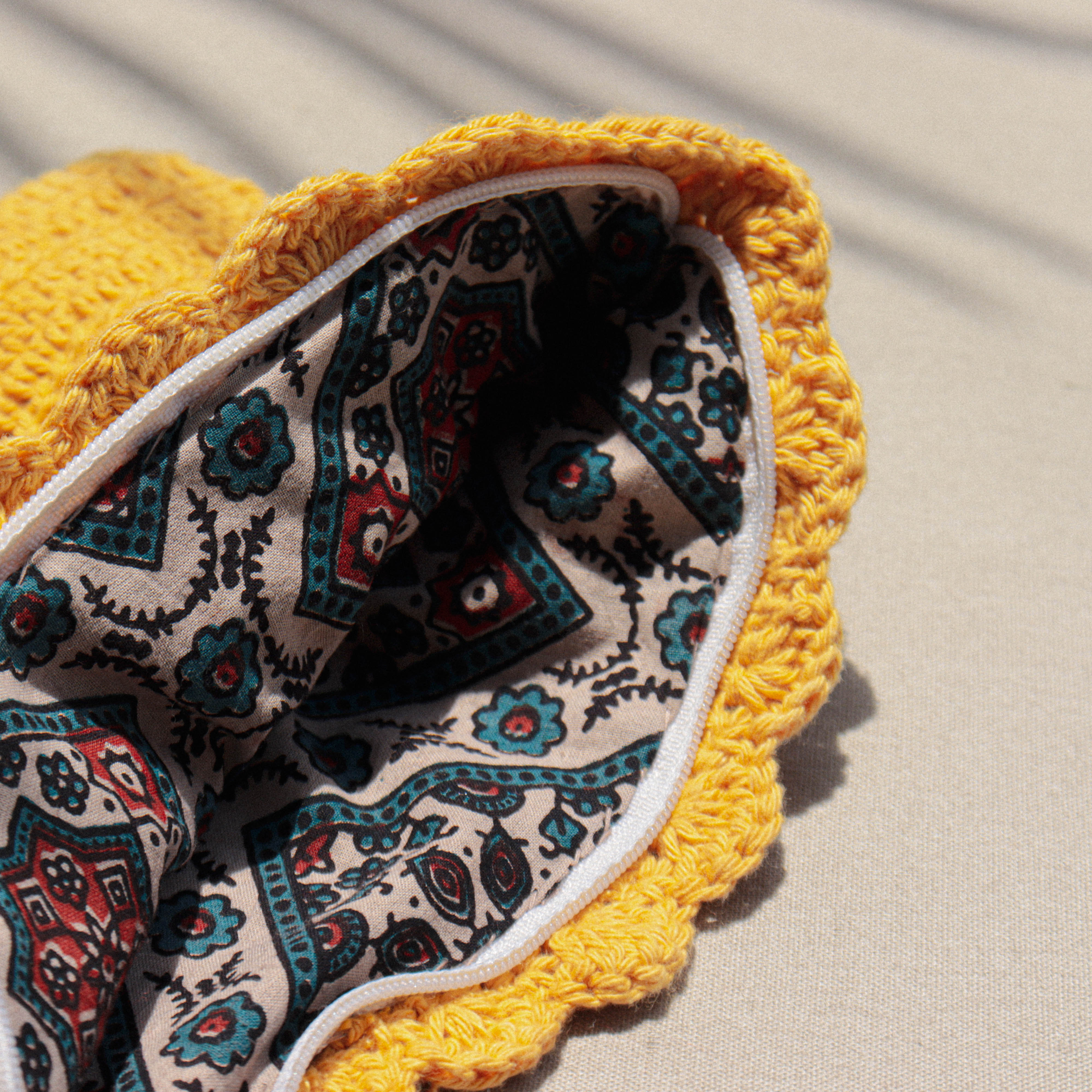 The Floral Crochet Pouch - Main Image