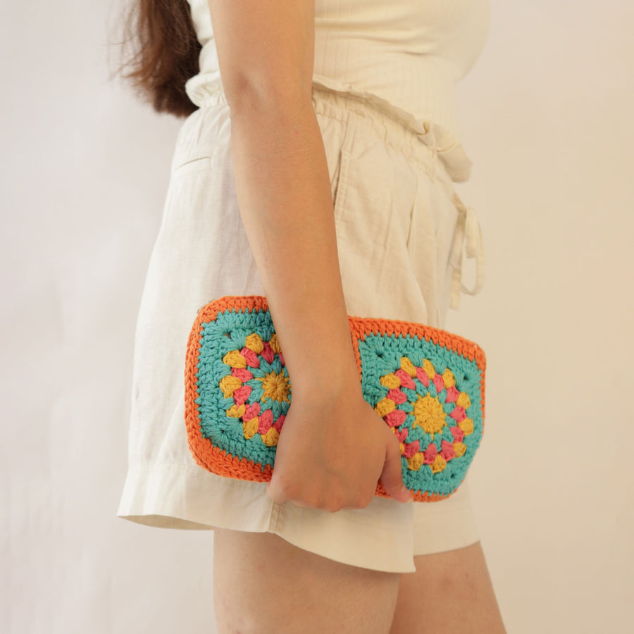The Granny Patch Crochet Pouch