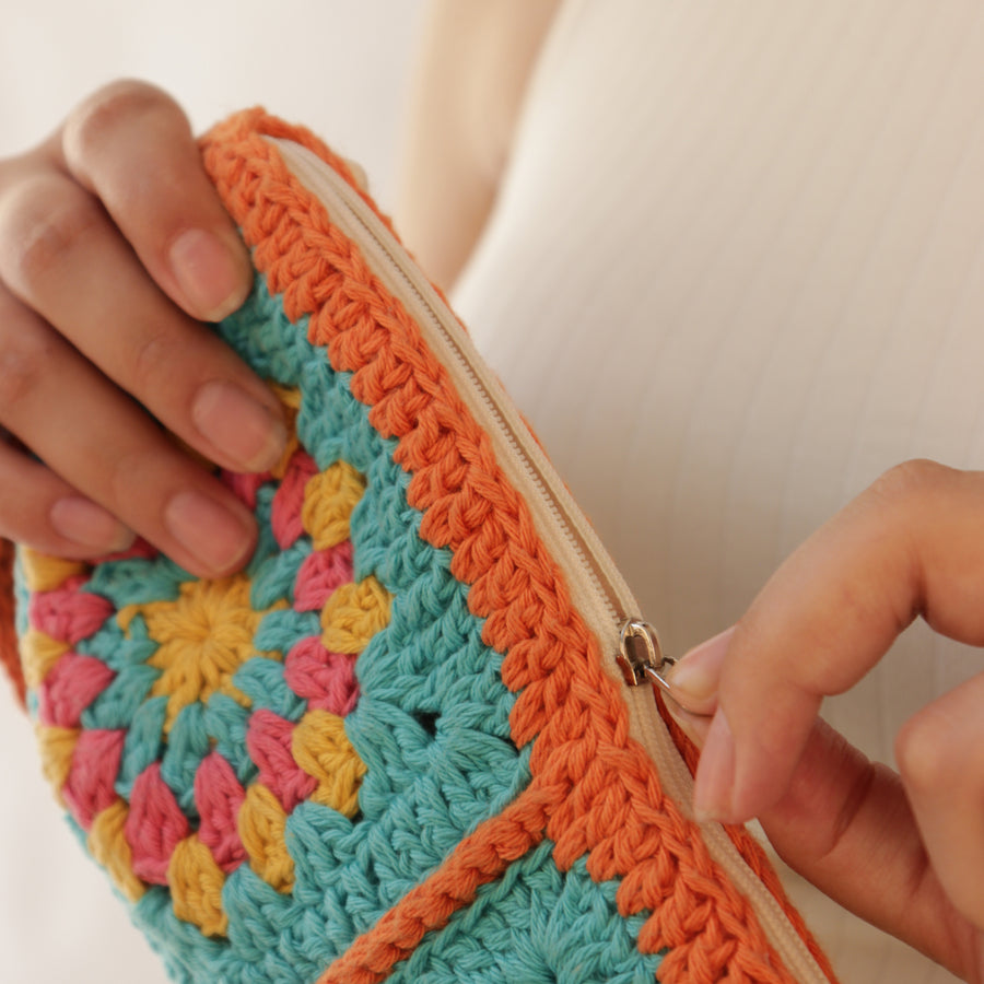 The Granny Patch Crochet Pouch