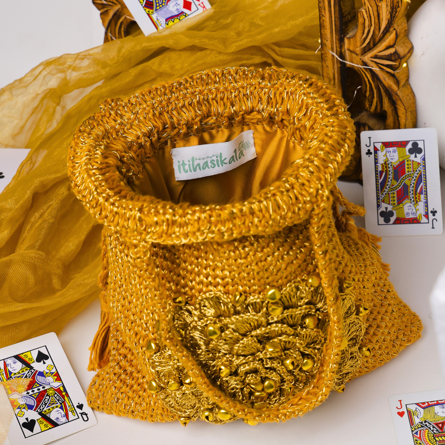 Sunset Shimmer Crochet Potli