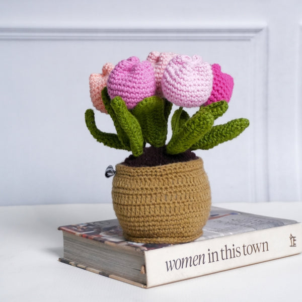 Blush Bloom Tulip Pot