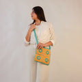 Floral Crossbody Crochet Sling Bag