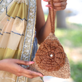 Khaamosh Dilruba Crochet Triangular bag 2