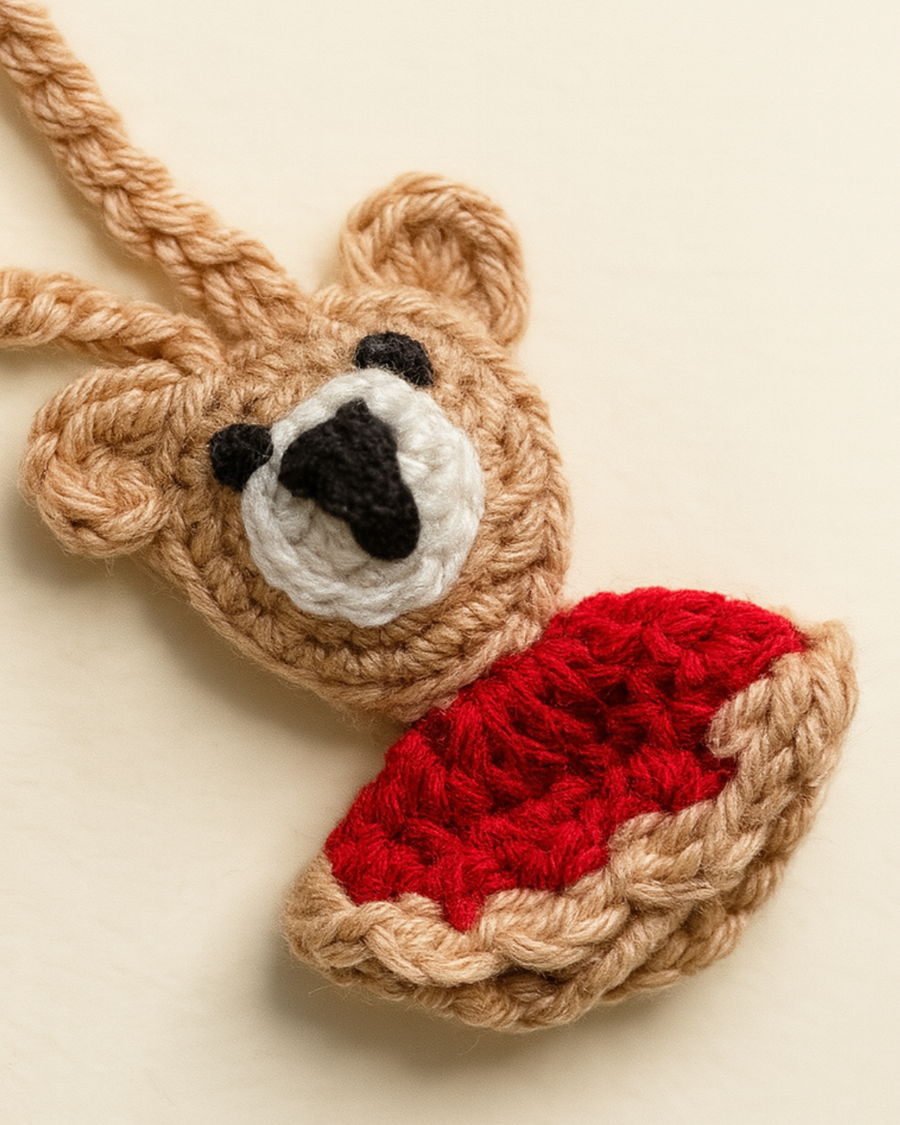 Crochet Teddy Rakhi