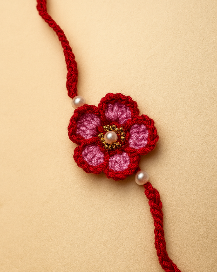 Rosy pink rakhi