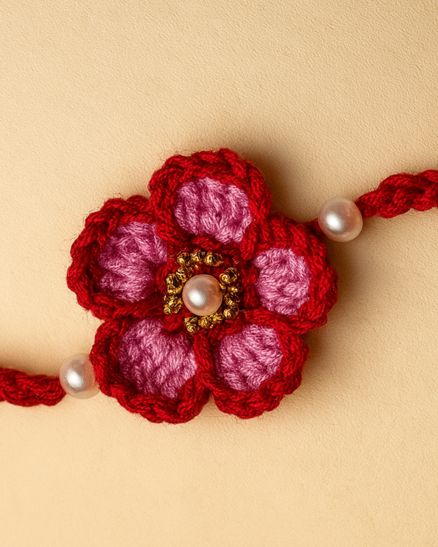 Rosy pink rakhi