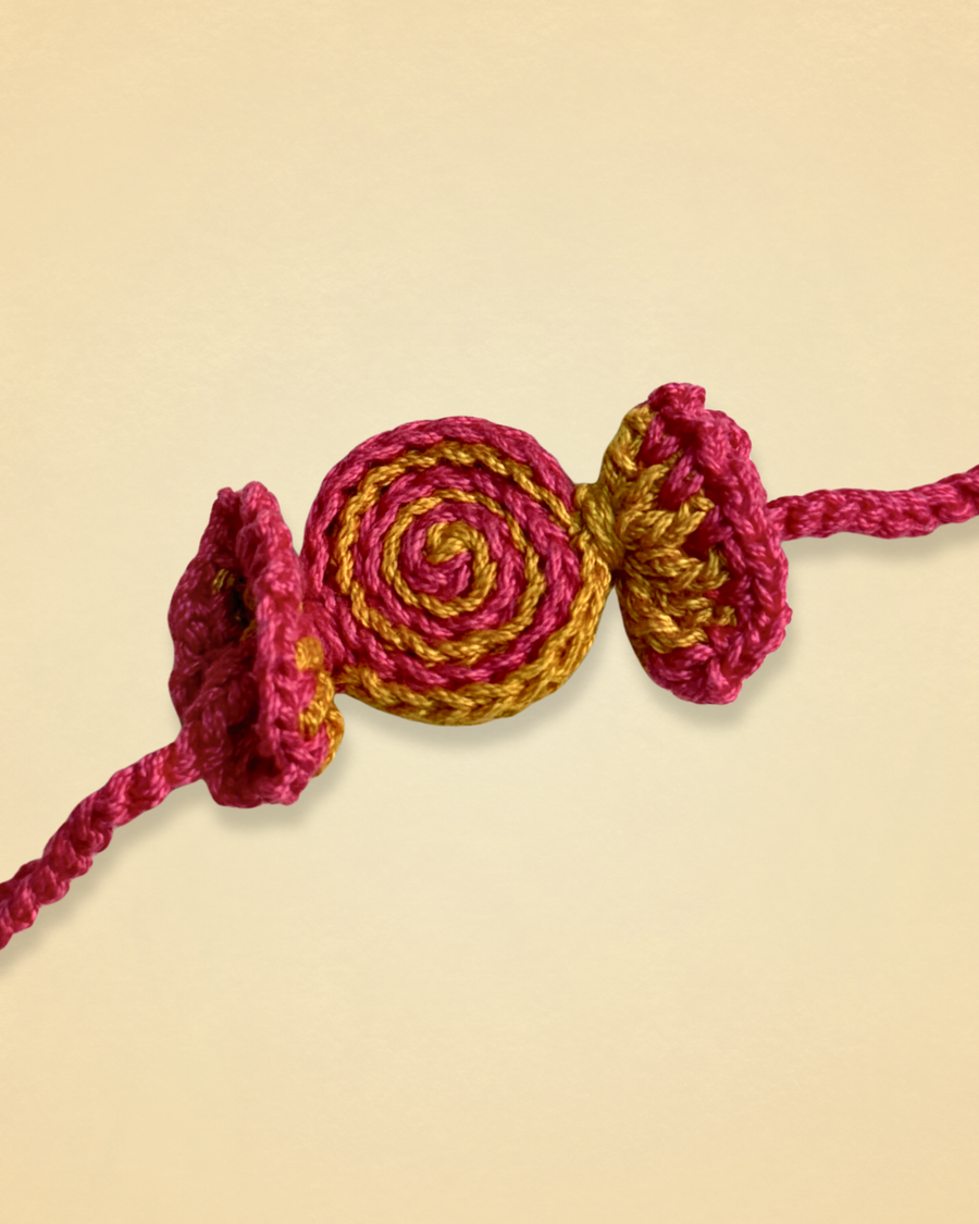 Yummy Candy Crochet Rakhi