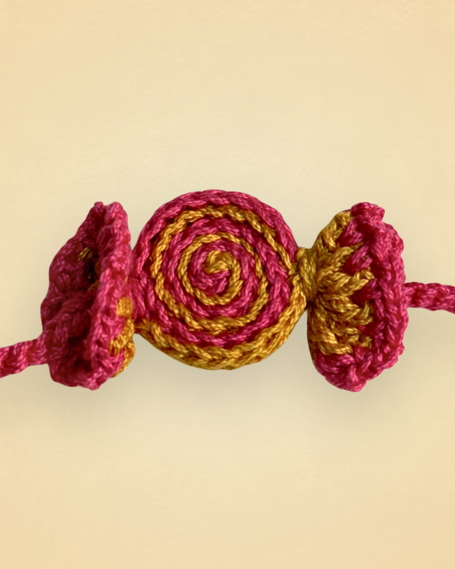 Yummy Candy Crochet Rakhi