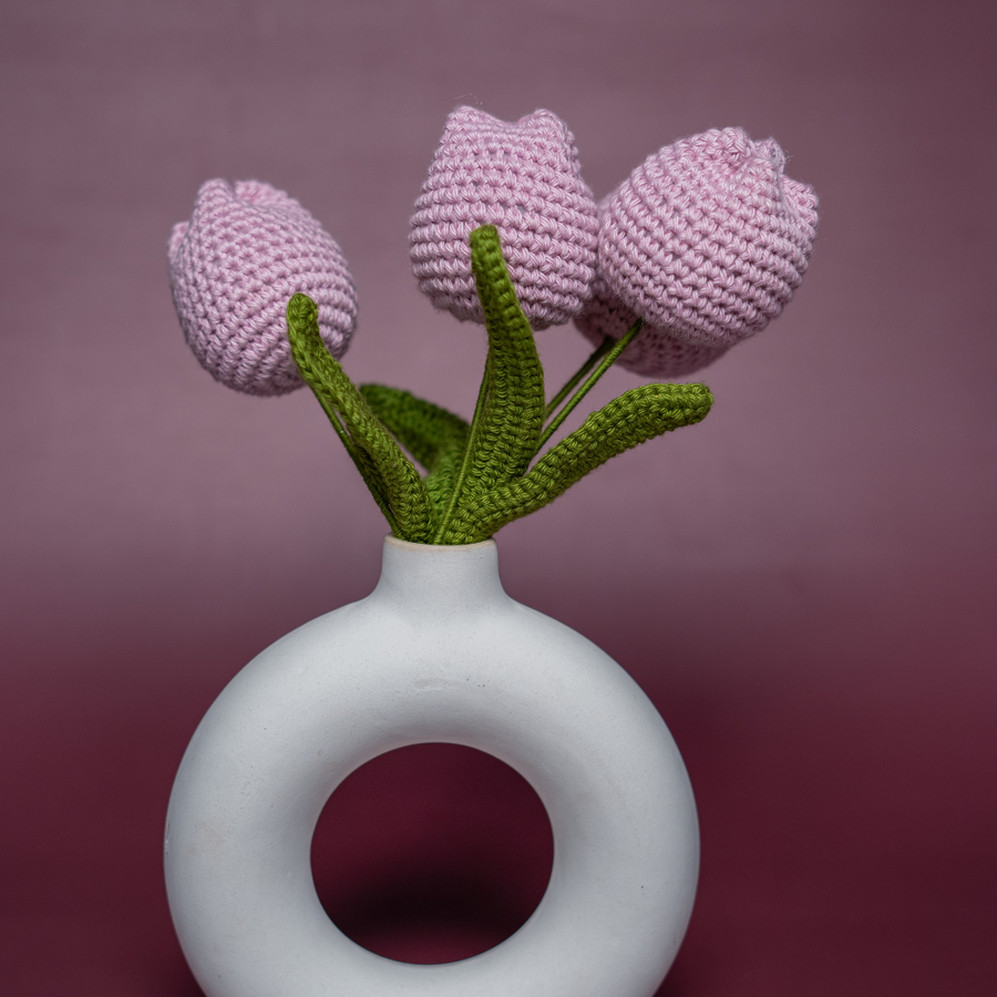 Violet Crochet Tulip