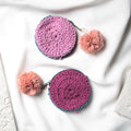 Hand-crochet Mini Coin pouches(set of 2)