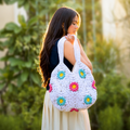 Blossom Breeze Crochet Tote