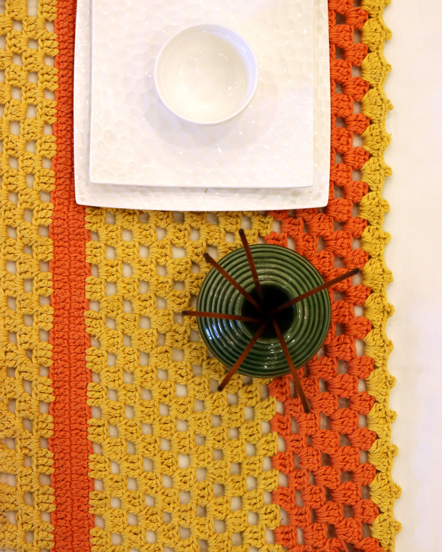Sunflower Table Crochet Runner
