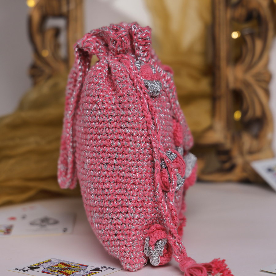 Rosette Charm Handcrafted Potli Bag