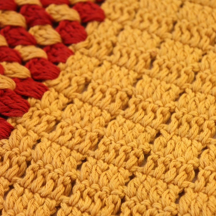 Boho Crochet Table Runner