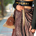 Khaamosh Dilruba Crochet Triangular bag