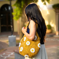 Daisy Dune Crochet Tote