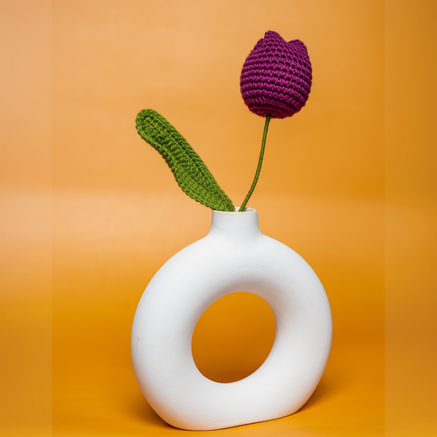Mauve Crochet Tulip