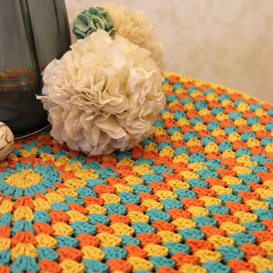 Square Table Crochet Mat