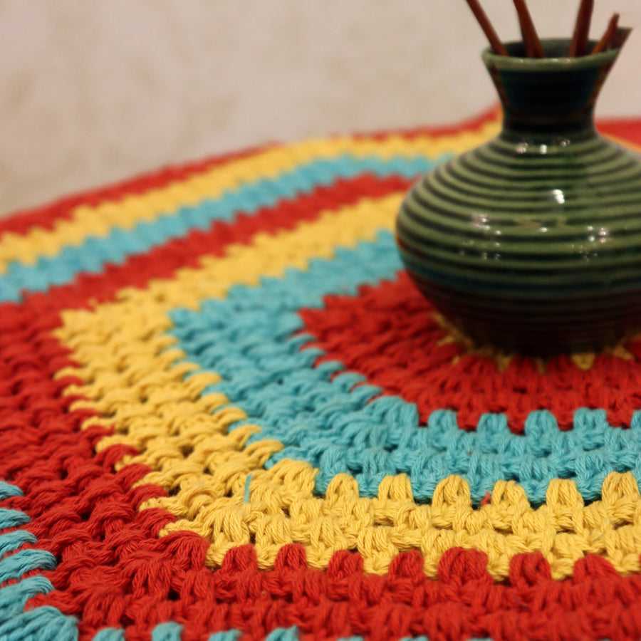 Hexagonal Table Crochet Mat