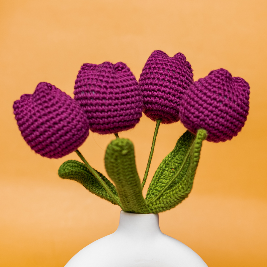 Mauve Crochet Tulip