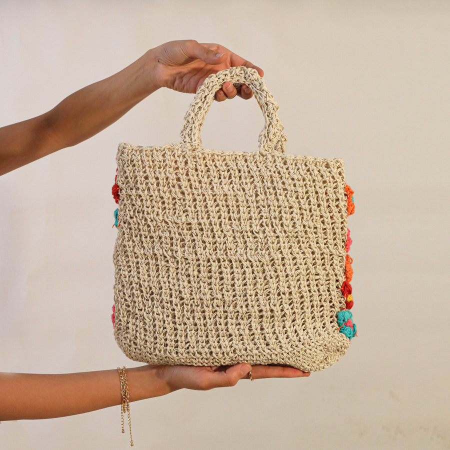 The Bouquet Crochet Hand-Bag