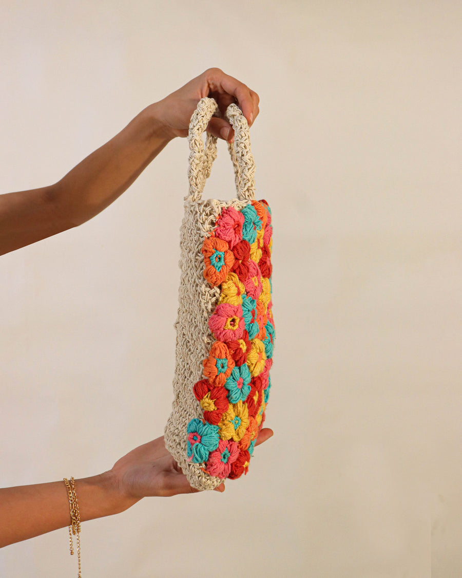 The Bouquet Crochet Hand-Bag