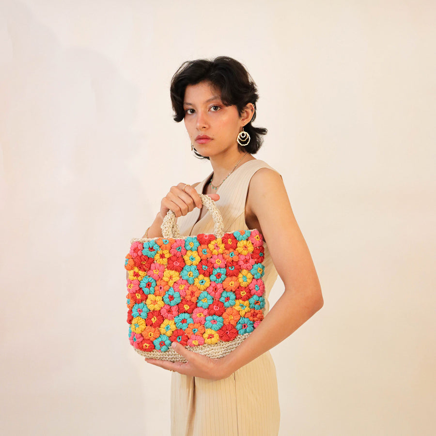 The Bouquet Crochet Hand-Bag