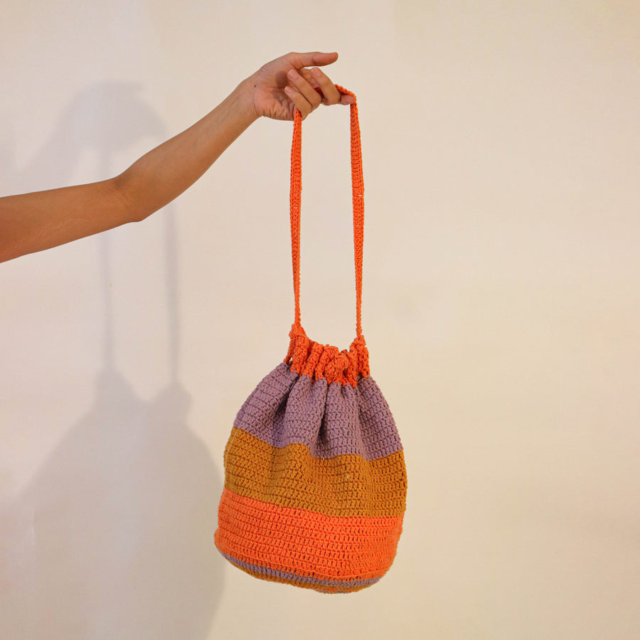 Traveler's Bucket Crochet Bag