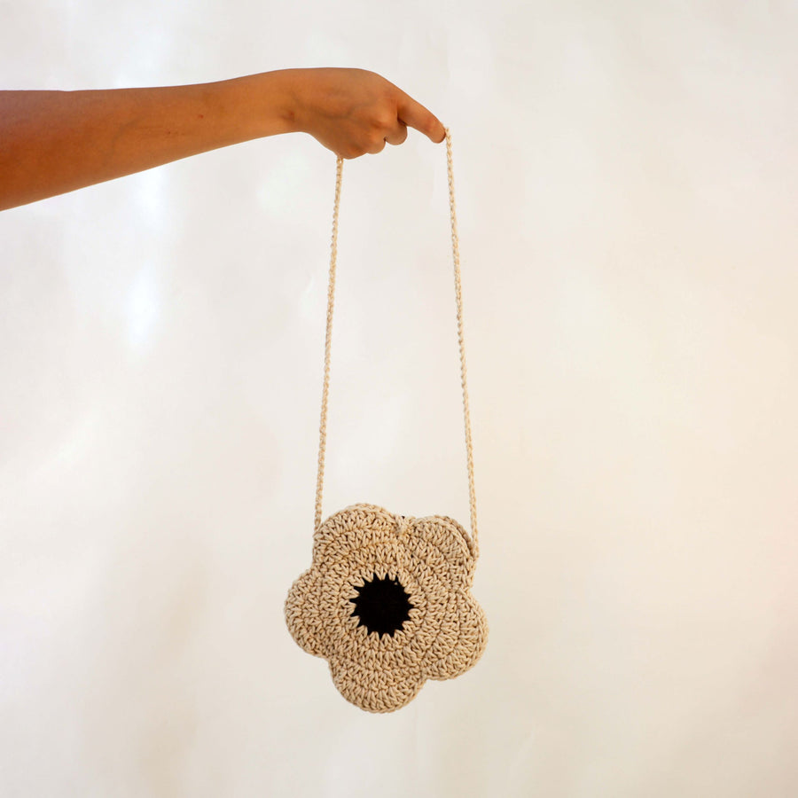 BW Children's Flower Crochet Sling Bag