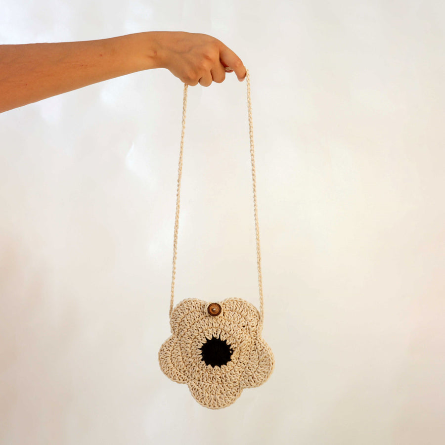 BW Children's Flower Crochet Sling Bag