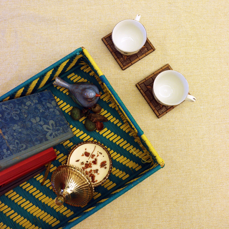 Hand Tray Hand-woven Tray – Itihasikala