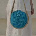 United Urbane blue aura crochet cross-body bag