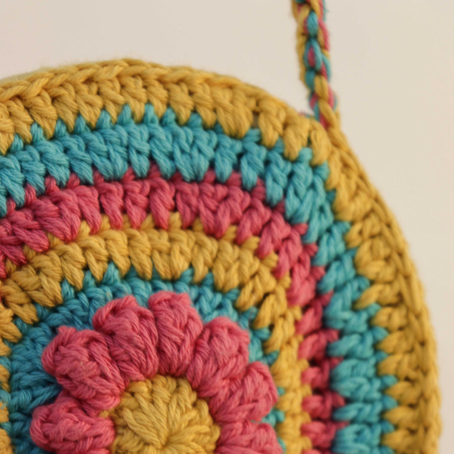 Swirly Floral Crochet Children's Sling