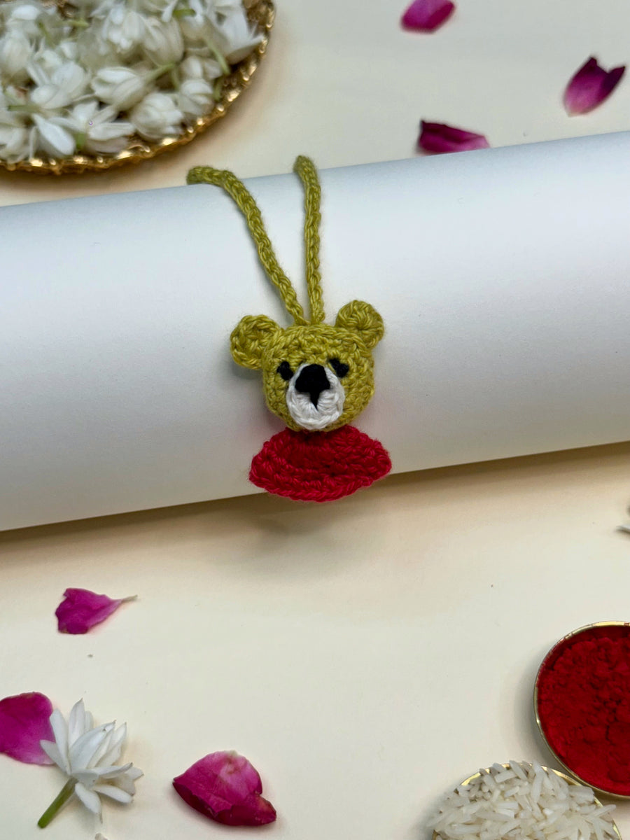 Winnie the pooh crochet rakhi