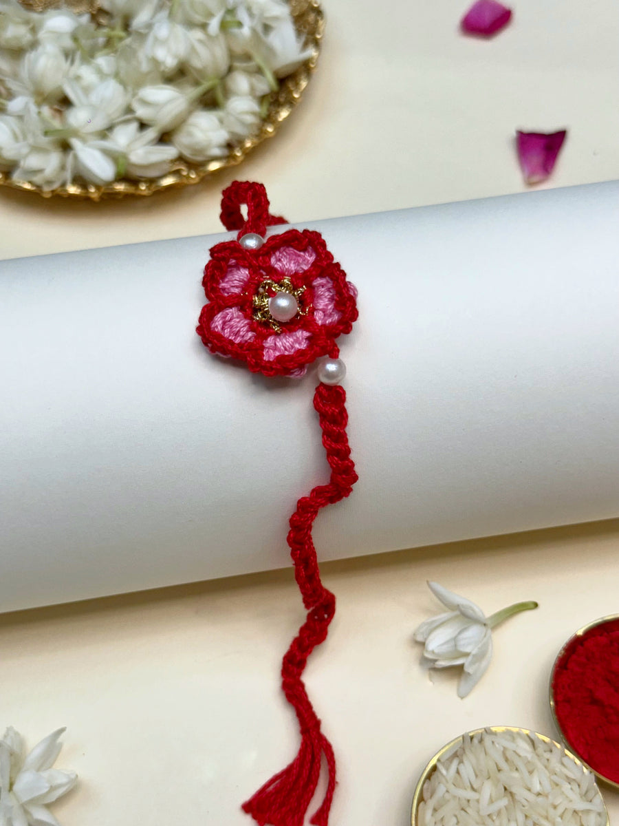 Rosy pink rakhi