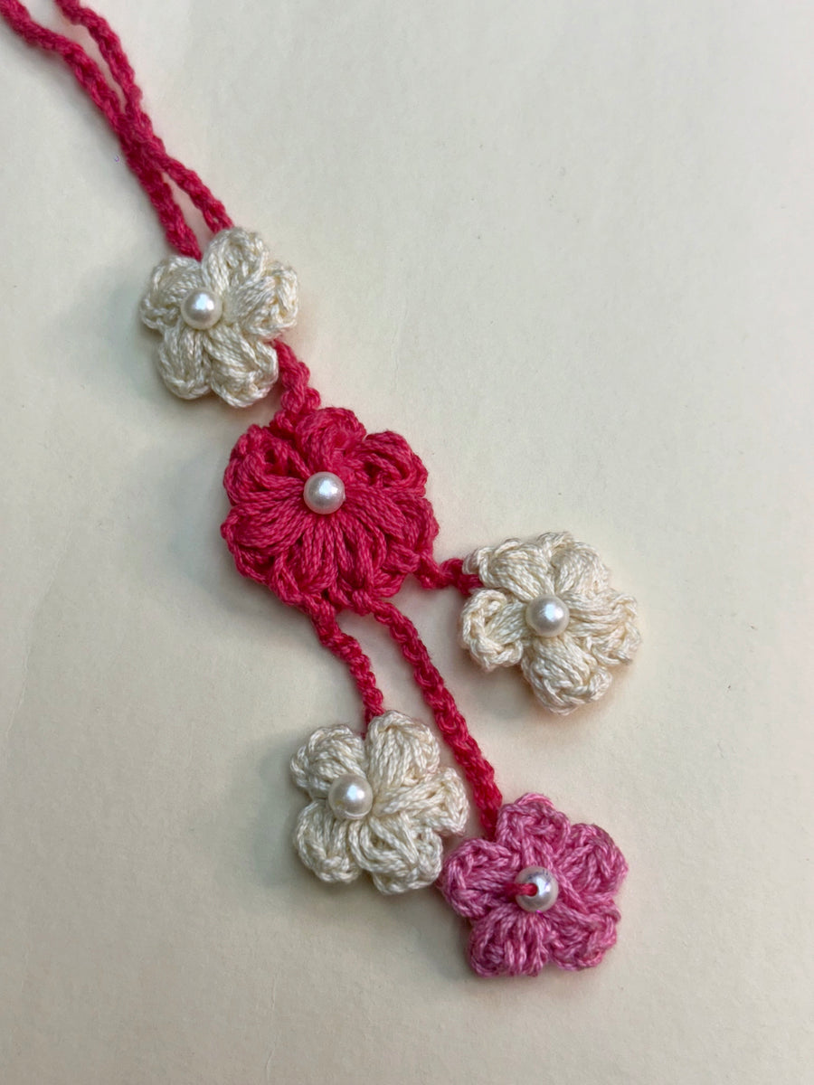 Pink Daisy Rakhi set