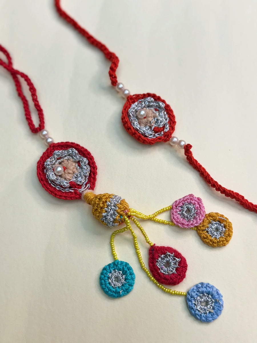 Multicolored Rakhi set