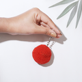 Red Round Keychain