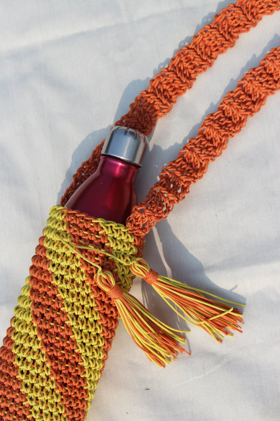 Water Bottle Crochet Tote Bag