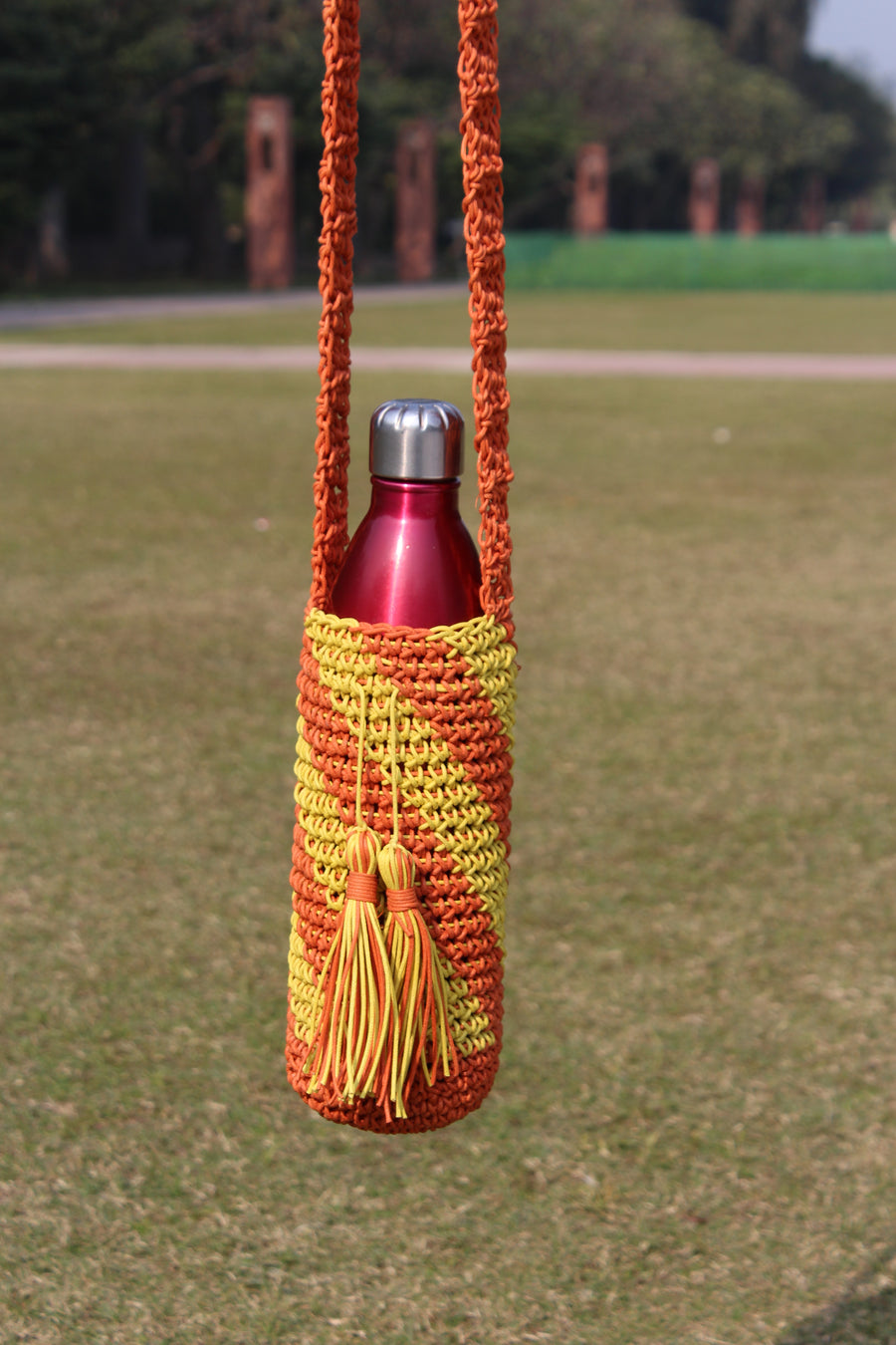 Water Bottle Crochet Tote Bag