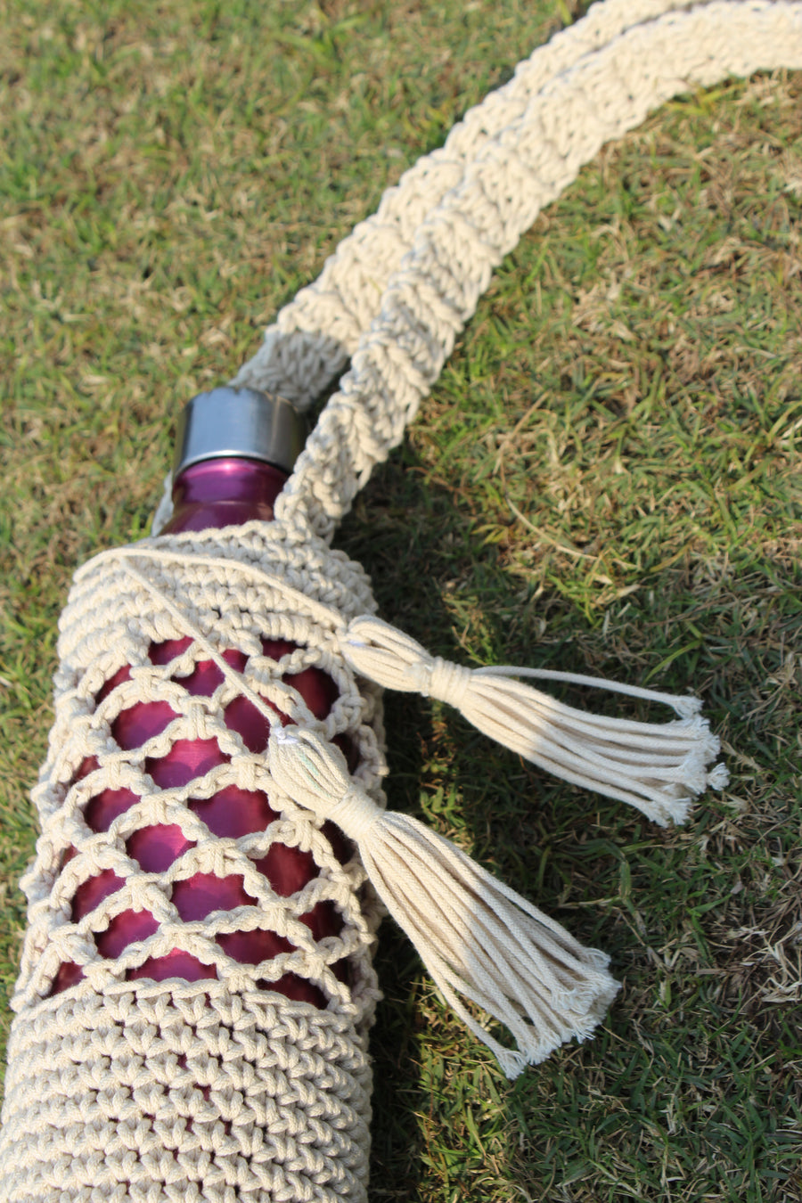 Water Bottle Crochet Tote Bag