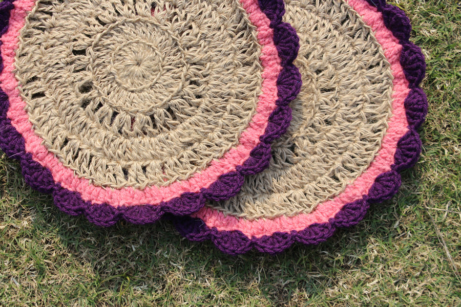Set of 2 Crochet Mats