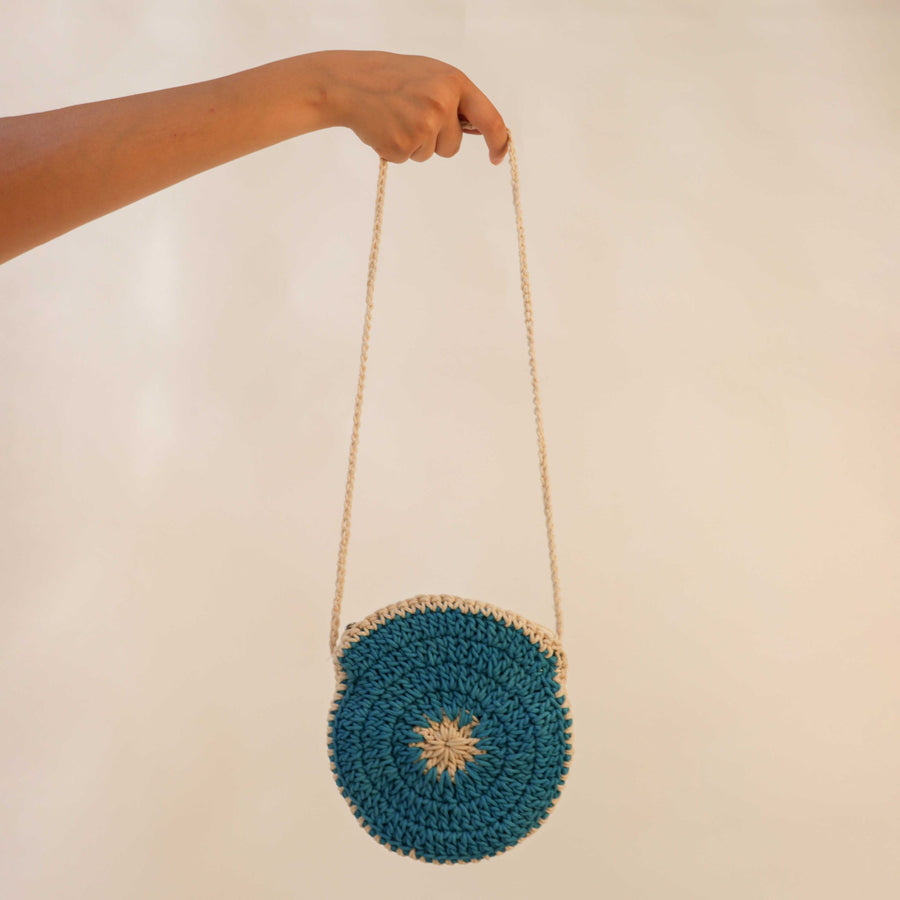 Children's Blue Crochet Sling