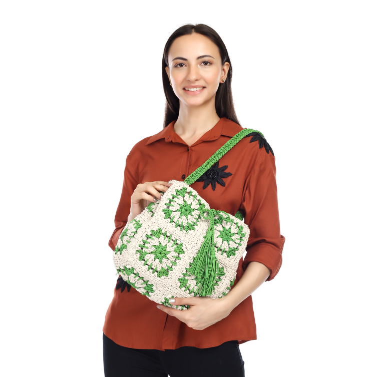 St. Partick Crochet Shoulder Bag