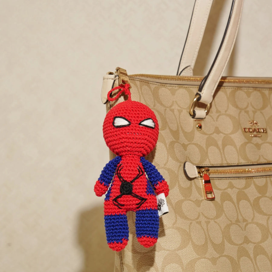 Spiderman Crochet Keychain